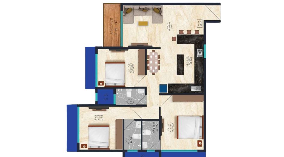 EV-9-Floor-Plan-3BHK (2)